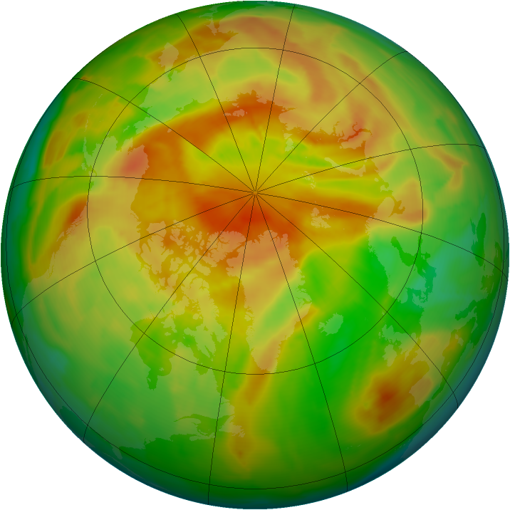 Arctic ozone map for 01 May 2012